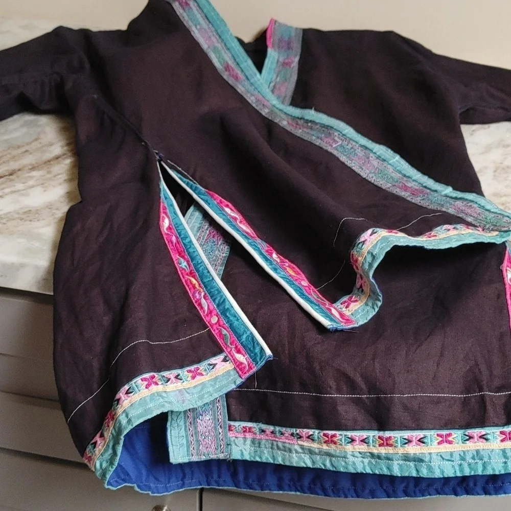 Linen & Silk Chinese Tunic Size XS-S